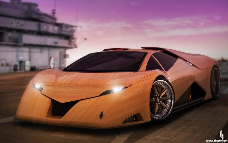Wooden Sports Car