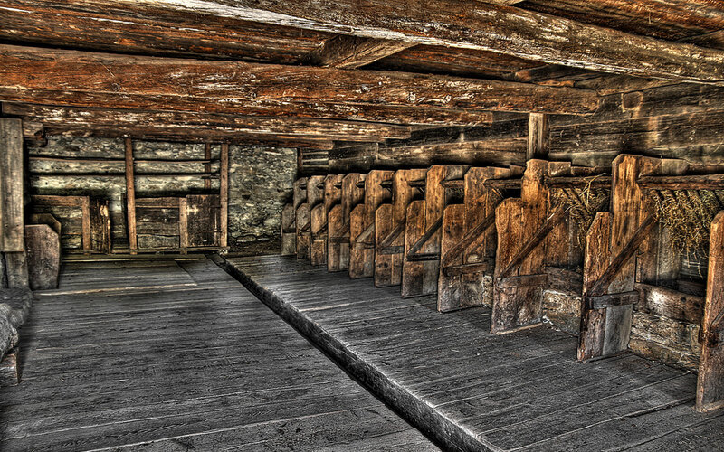Wooden Stable Interior