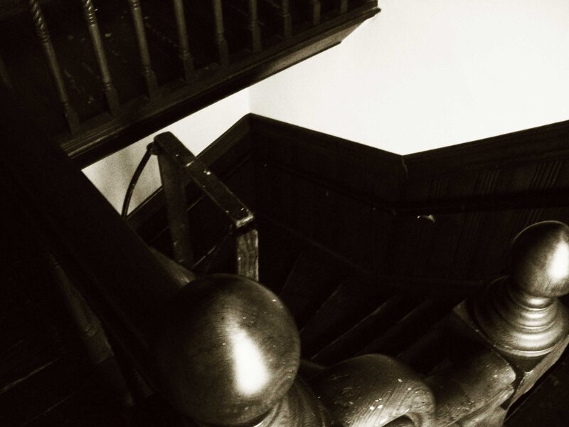wooden staircase interior