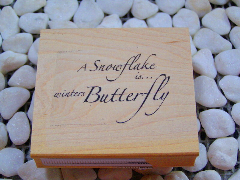 Wooden Stamp with Text — Brown