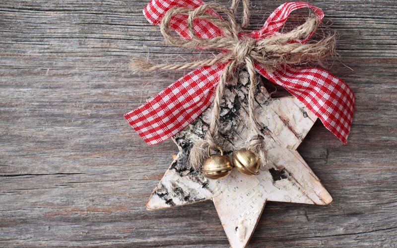 Wooden Star Ornament