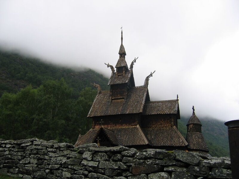 Wooden Stave Church — Brown
