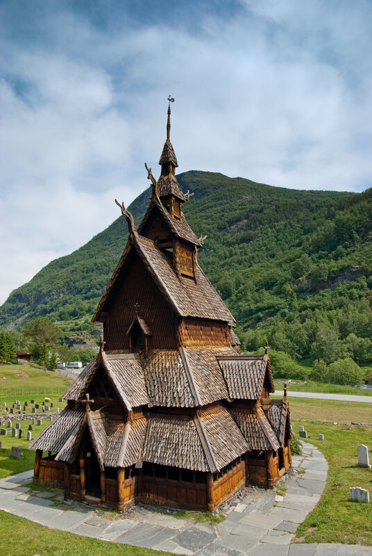 Wooden stave church in Norway