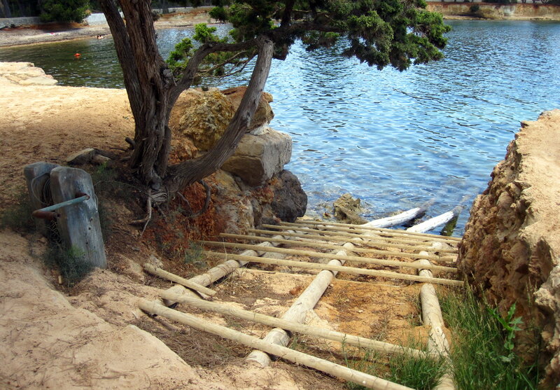 Wooden Steps to Water