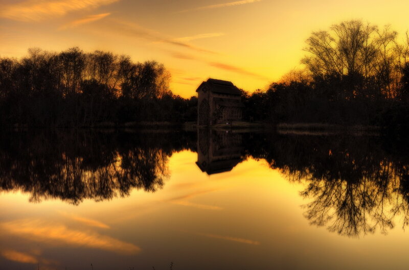 Wooden Structure on Lake
