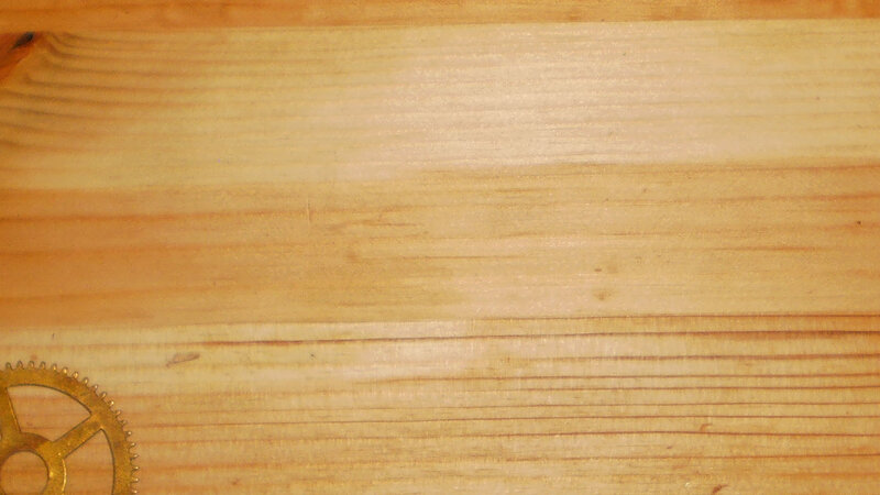 Wooden Surface with Gear