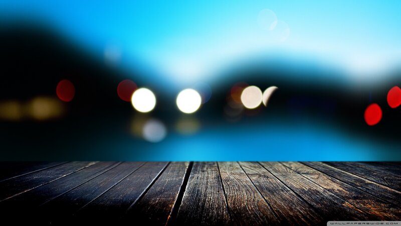 Wooden Surface with Lights