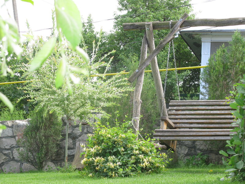 Wooden Swing Bench