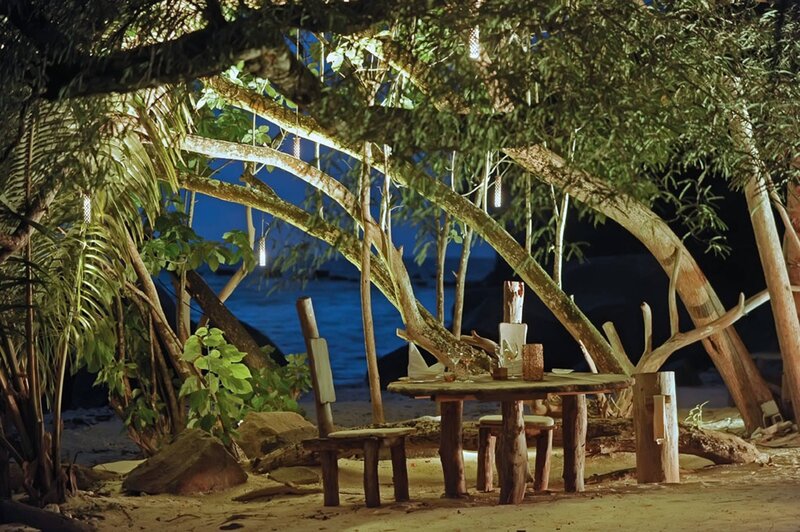Wooden Table on Beach