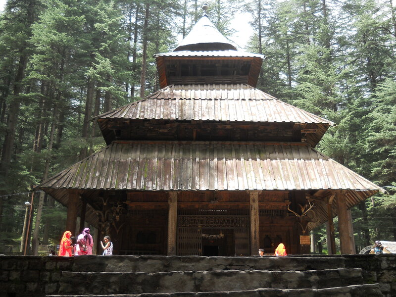 Wooden Temple in Forest
