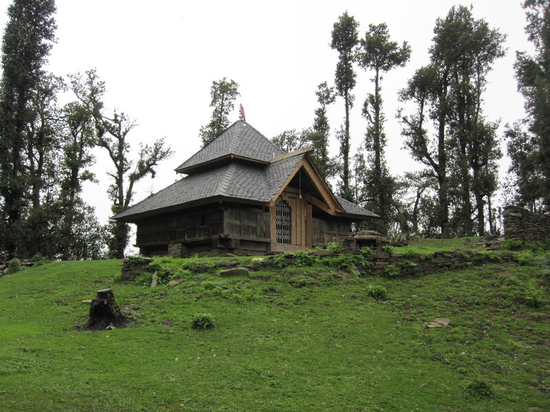 Wooden Temple on Hill
