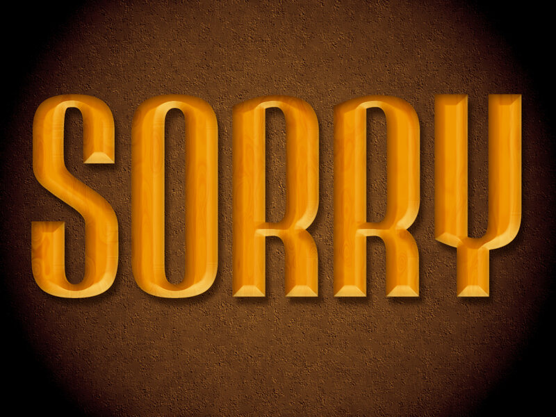 Wooden Text on Wall