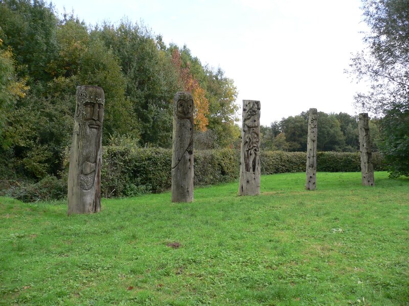 Wooden Totem Poles