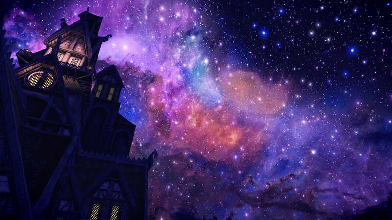 Wooden Tower under Stars