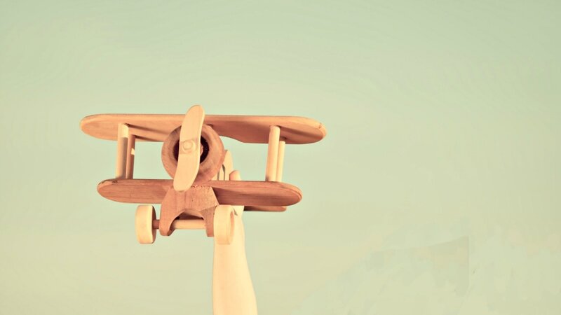 Wooden Toy Airplane