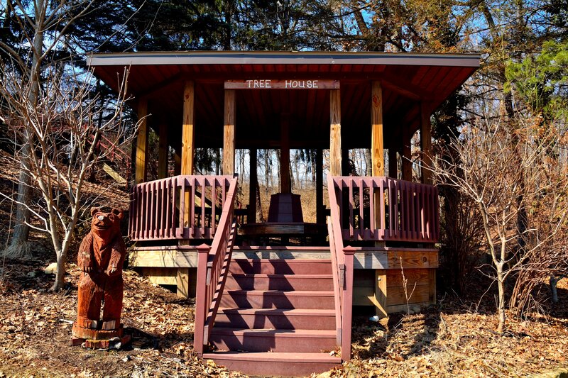 Wooden Tree House — Brown