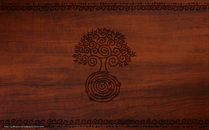 wooden tree of life design