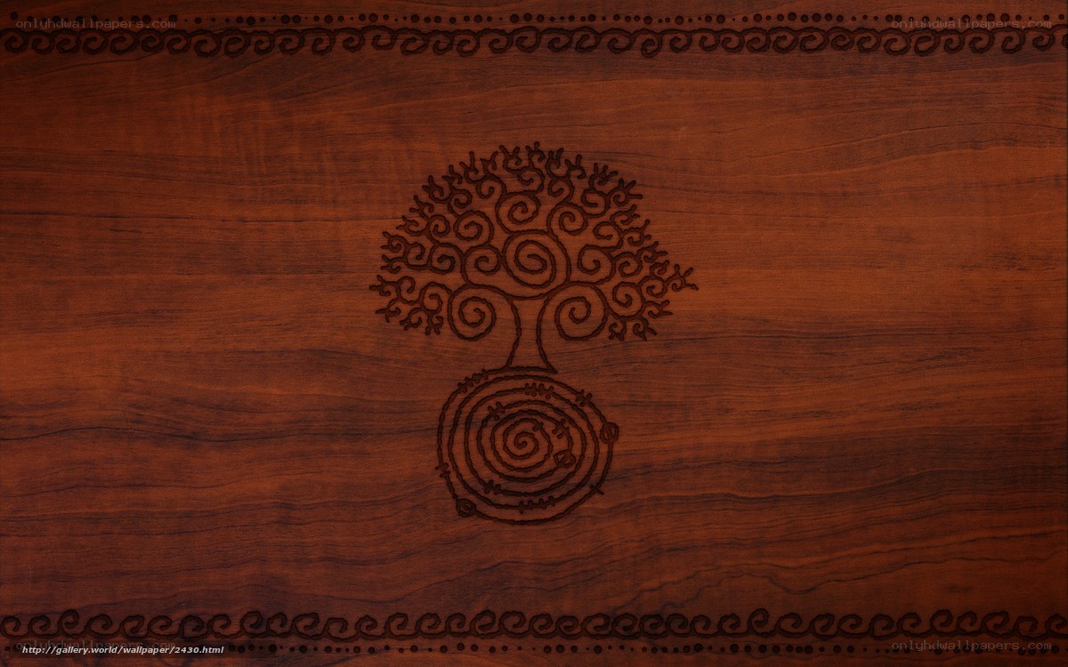 wooden tree of life design