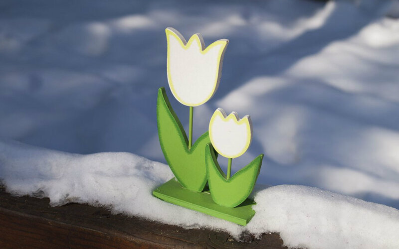 Wooden Tulip Figurine