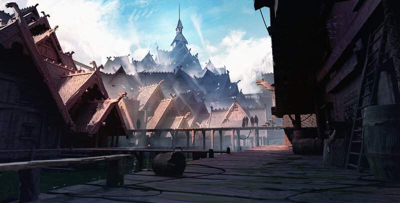 Wooden Village Dock