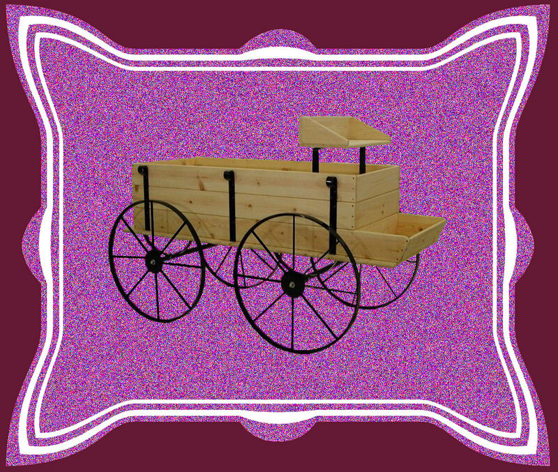 Wooden Wagon with Wheels