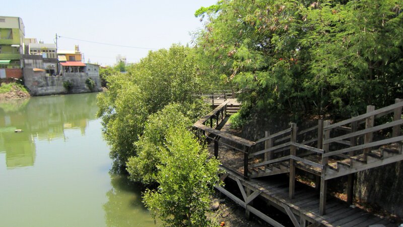Wooden Walkway by River