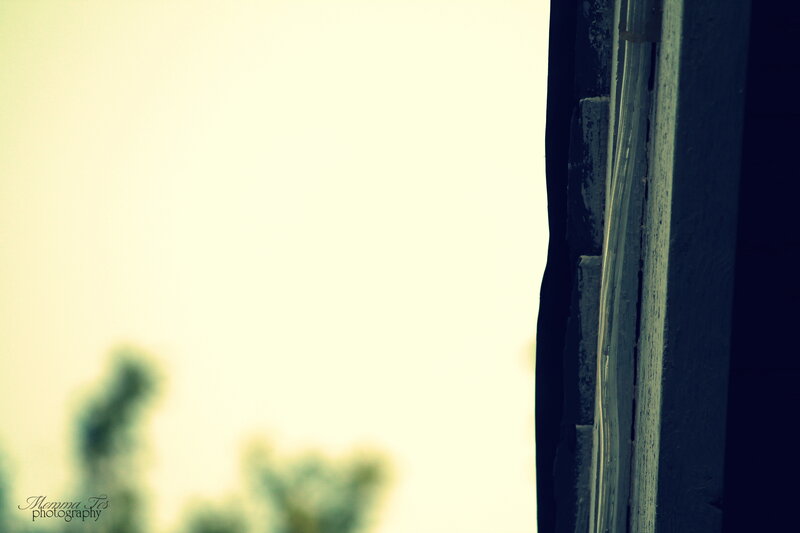 Wooden Window Frame — Yellow
