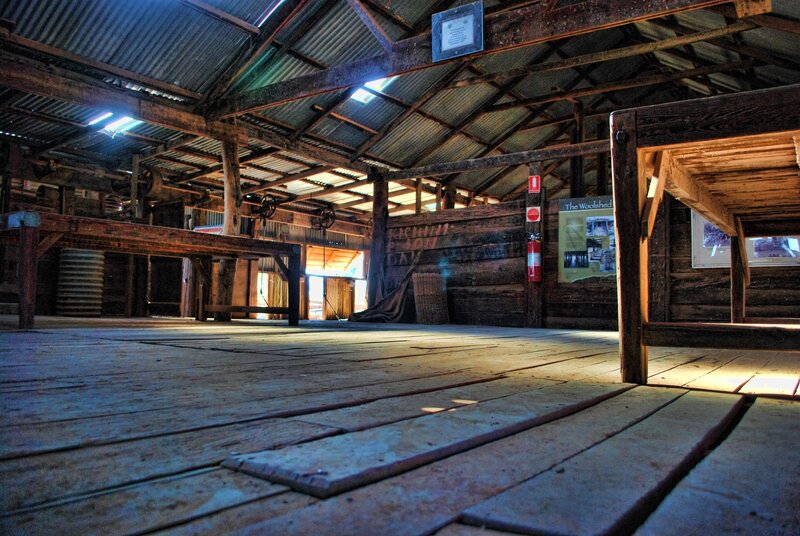Wooden Woolshed Interior