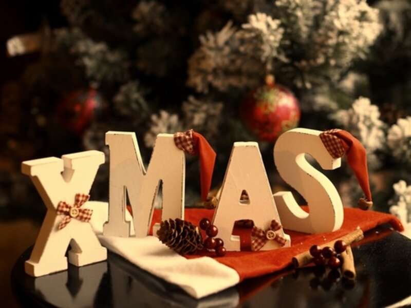 Wooden Xmas Letters