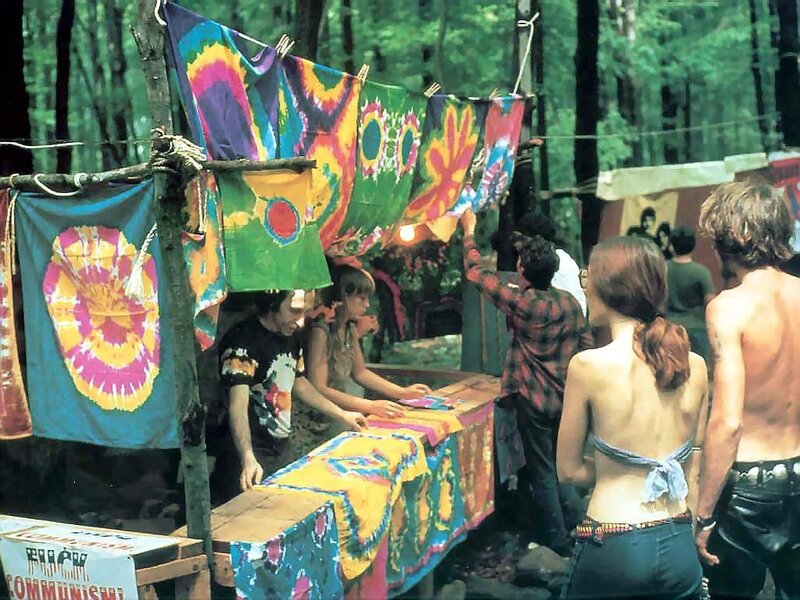 Woodstock festival stall