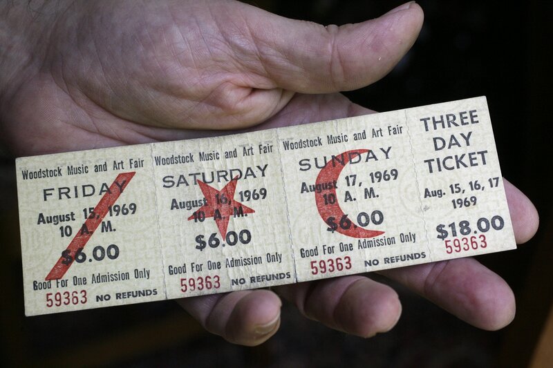 Woodstock festival ticket