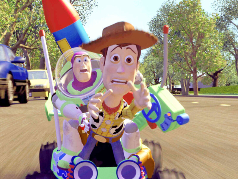 Woody and Buzz Lightyear — Green
