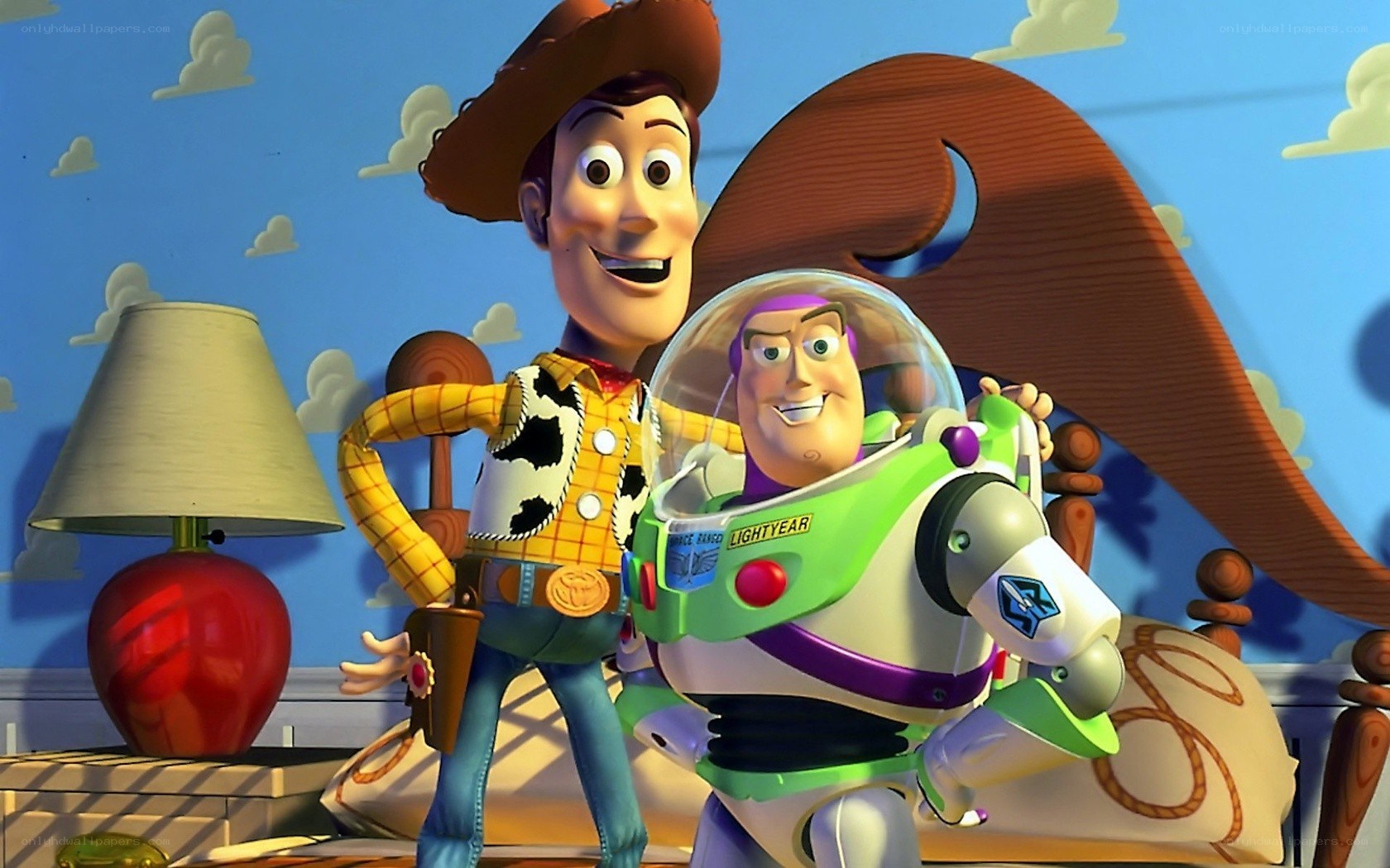 Woody and Buzz Lightyear together