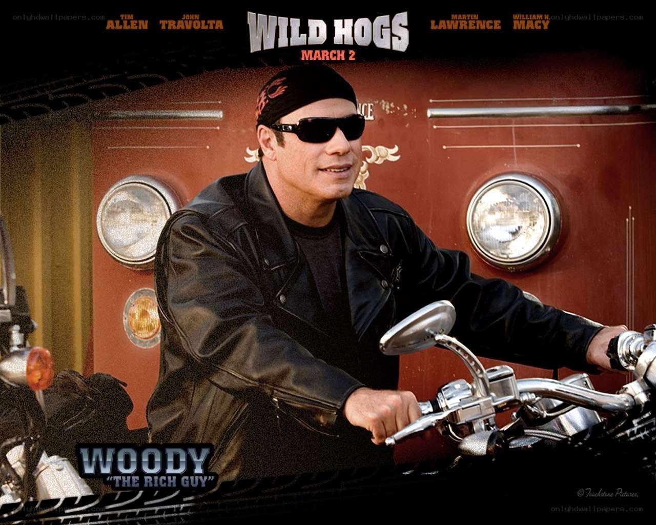Woody on a motorcycle