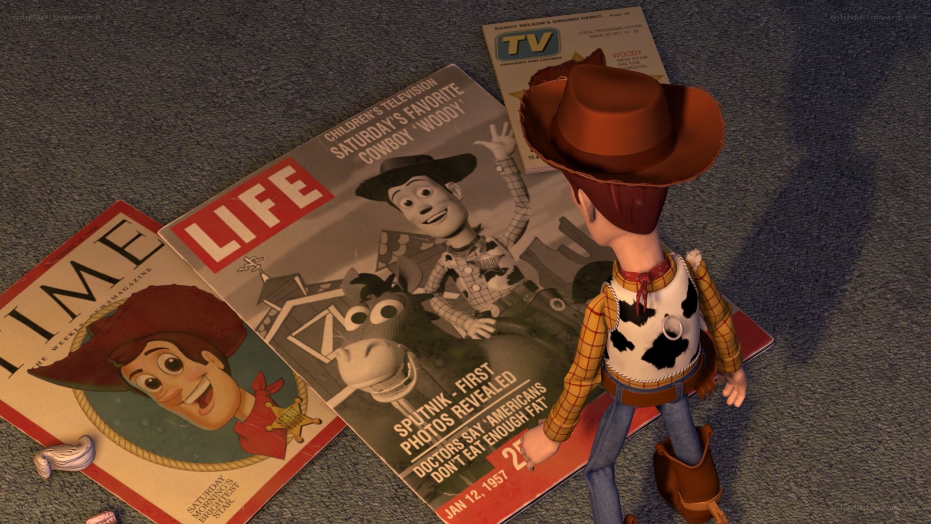 Woody on magazine covers
