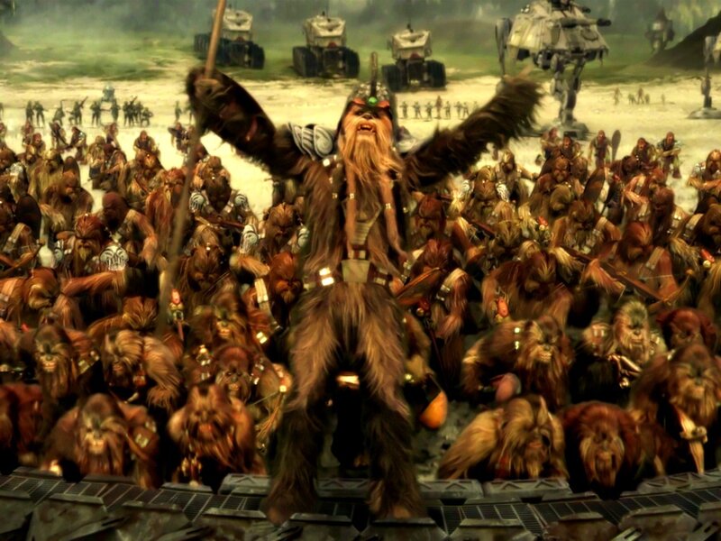 Wookiee Warrior on Platform