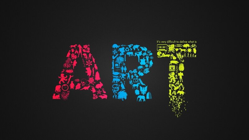 Word Art Design — Black, Thoughtful