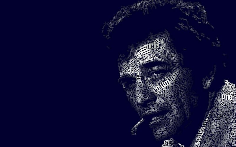word art portrait of a man