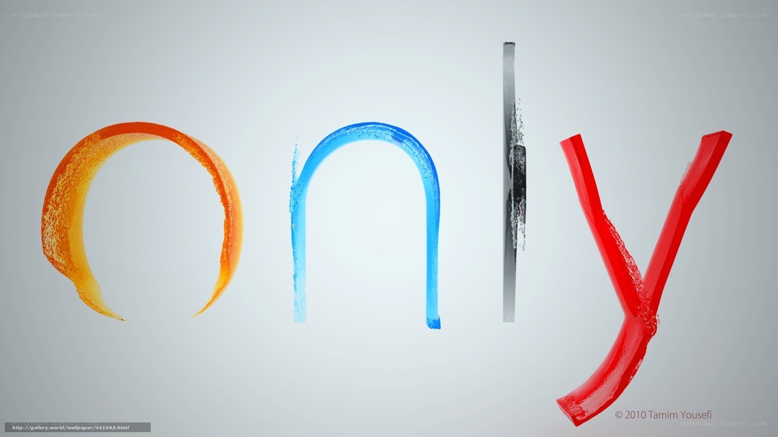 word art with fluid letters