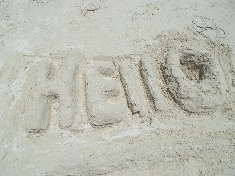 Word Carved in Sand