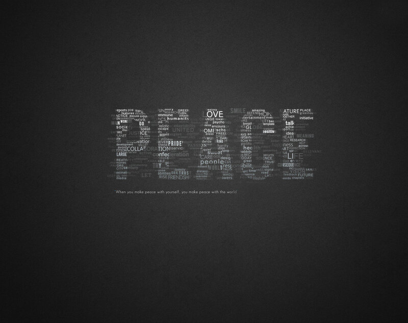 Word Cloud Art — Black