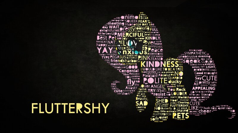 Word cloud art of a dog