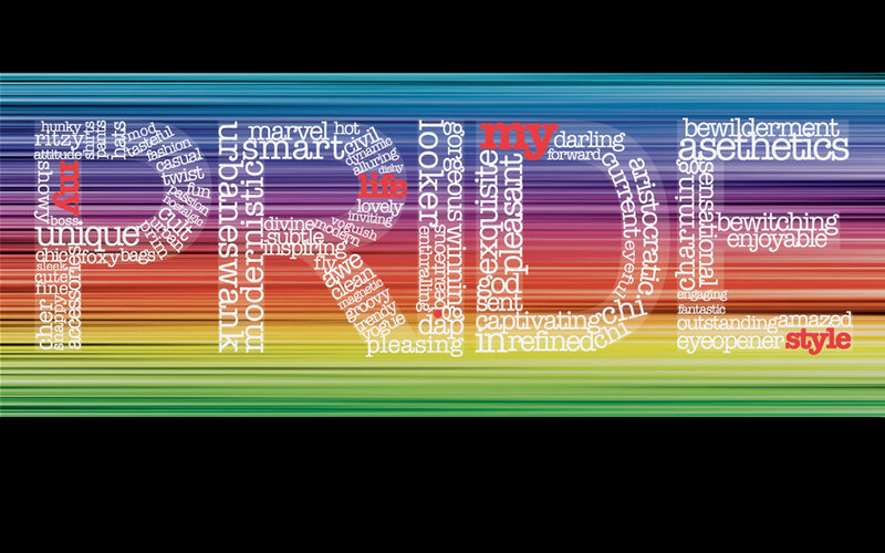 word cloud design with style theme