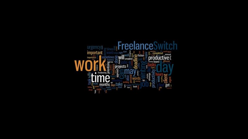 Word Cloud on Black Background — Minimalist
