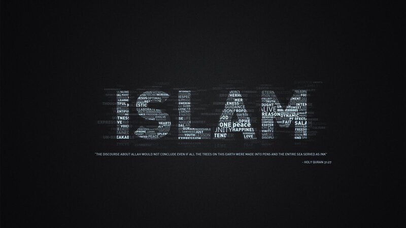 Word Cloud on Black Background — Serious