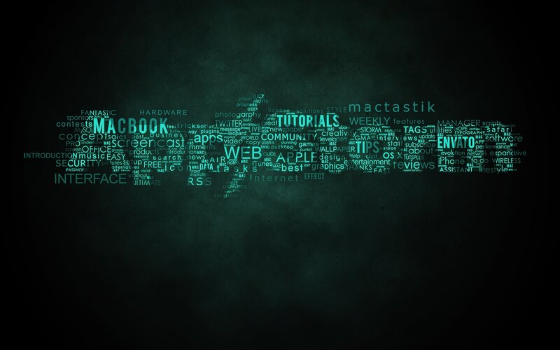 Word Cloud on Dark Background — Black, Technical