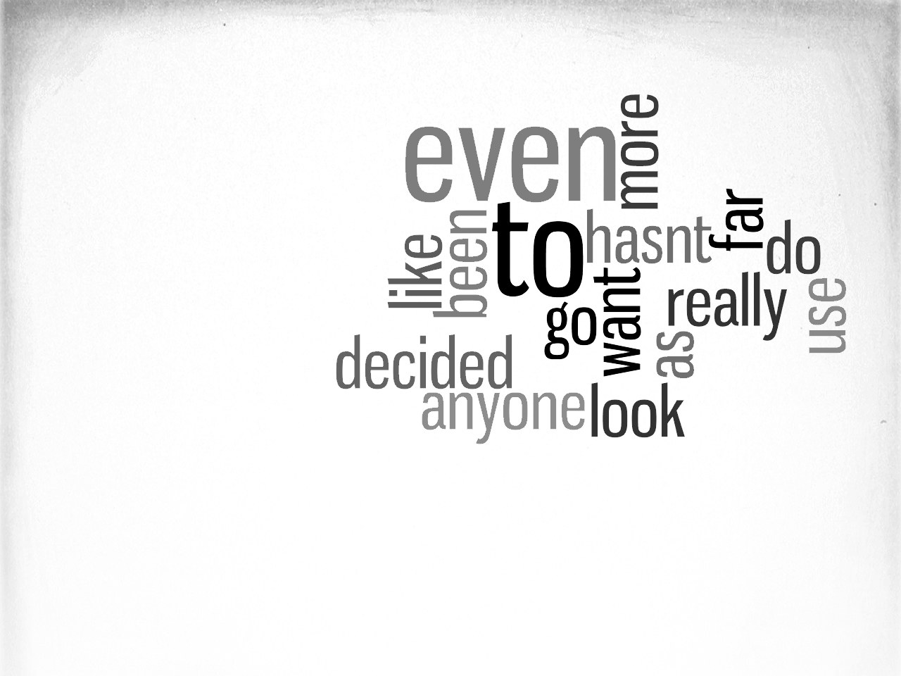 word cloud with common words