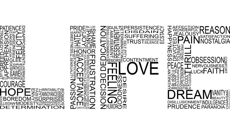 Word Cloud with Love Theme — Black