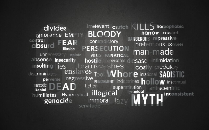 Word cloud with negative terms