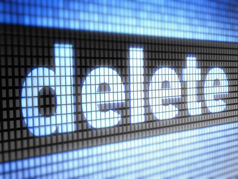 Word Delete on Screen